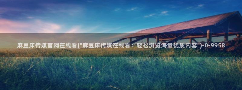 麻豆视频专题内容