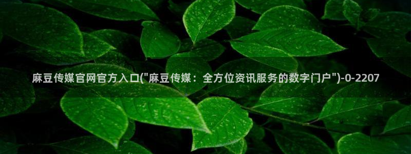 麻豆反转剧情