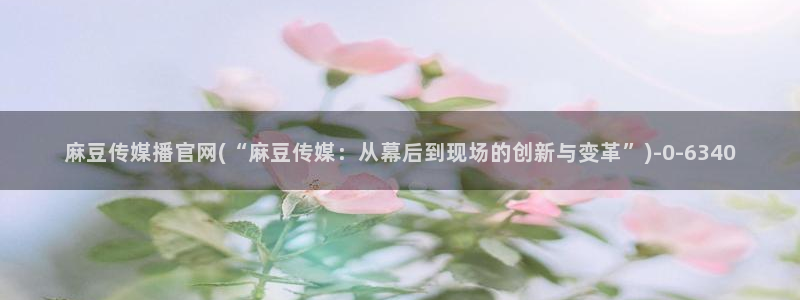 麻豆视频专题规划